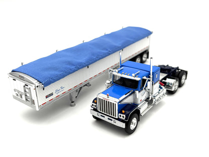 1/64 GMC General with 43 Wilson Trailer Blue