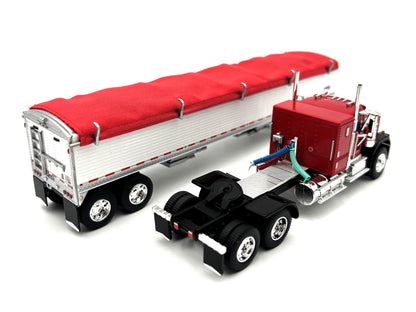1/64 GMC General with 43 Wilson Trailer Red