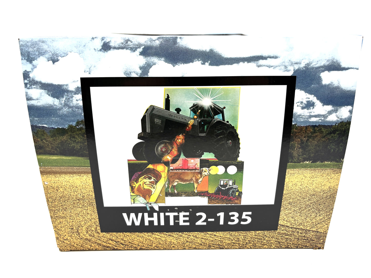 1/16 White 2-135 Silver Stripe Heartland Farm Toy Show