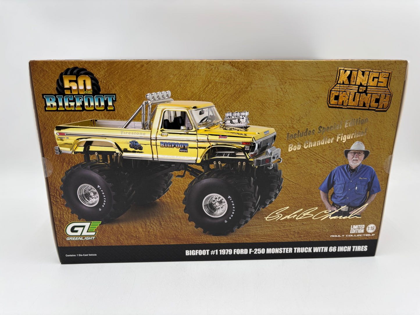 1/18 Ford F-250 Bigfoot Monster Truck “GOLD EDITION”