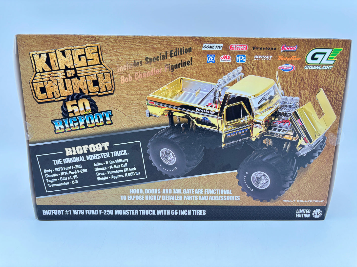 1/18 Ford F-250 Bigfoot Monster Truck “GOLD EDITION”