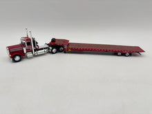 1/64 Peterbilt 389 w/Landoll Traveling Trailer (Red)