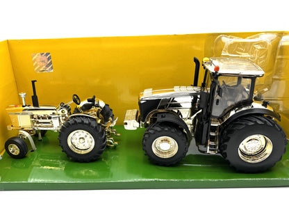 1/32 John Deere 4020-7280R Limited Edition ''Then and Now'' Gold Tractor Duo Set