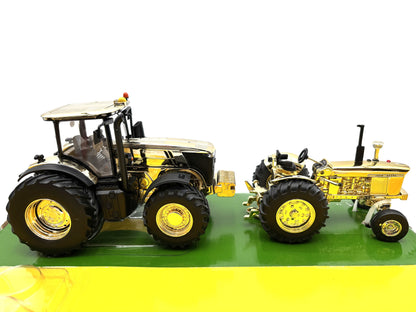 1/32 John Deere 4020-7280R Limited Edition ''Then and Now'' Gold Tractor Duo Set