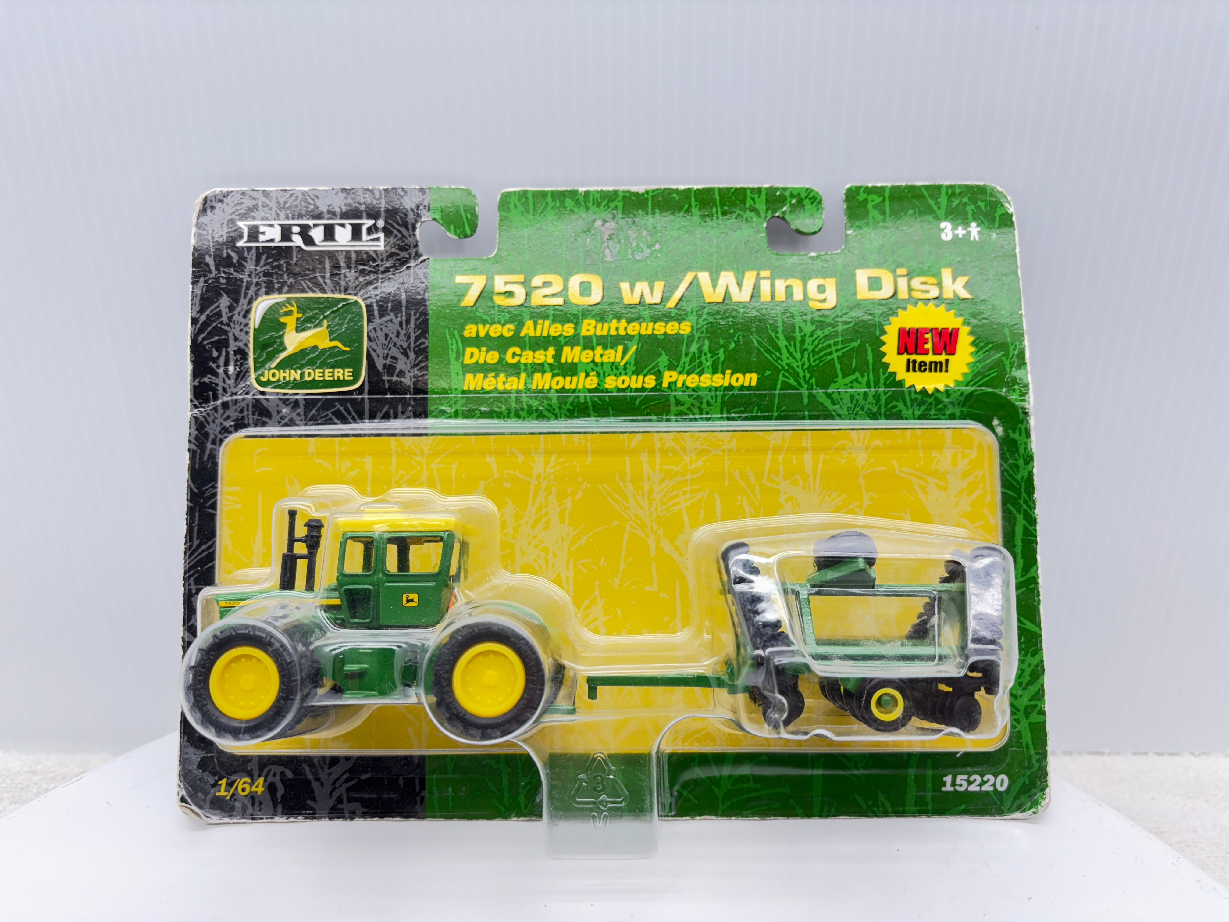 1/64 John Deere 7520 Wing Disk – Creekside Farm Toys