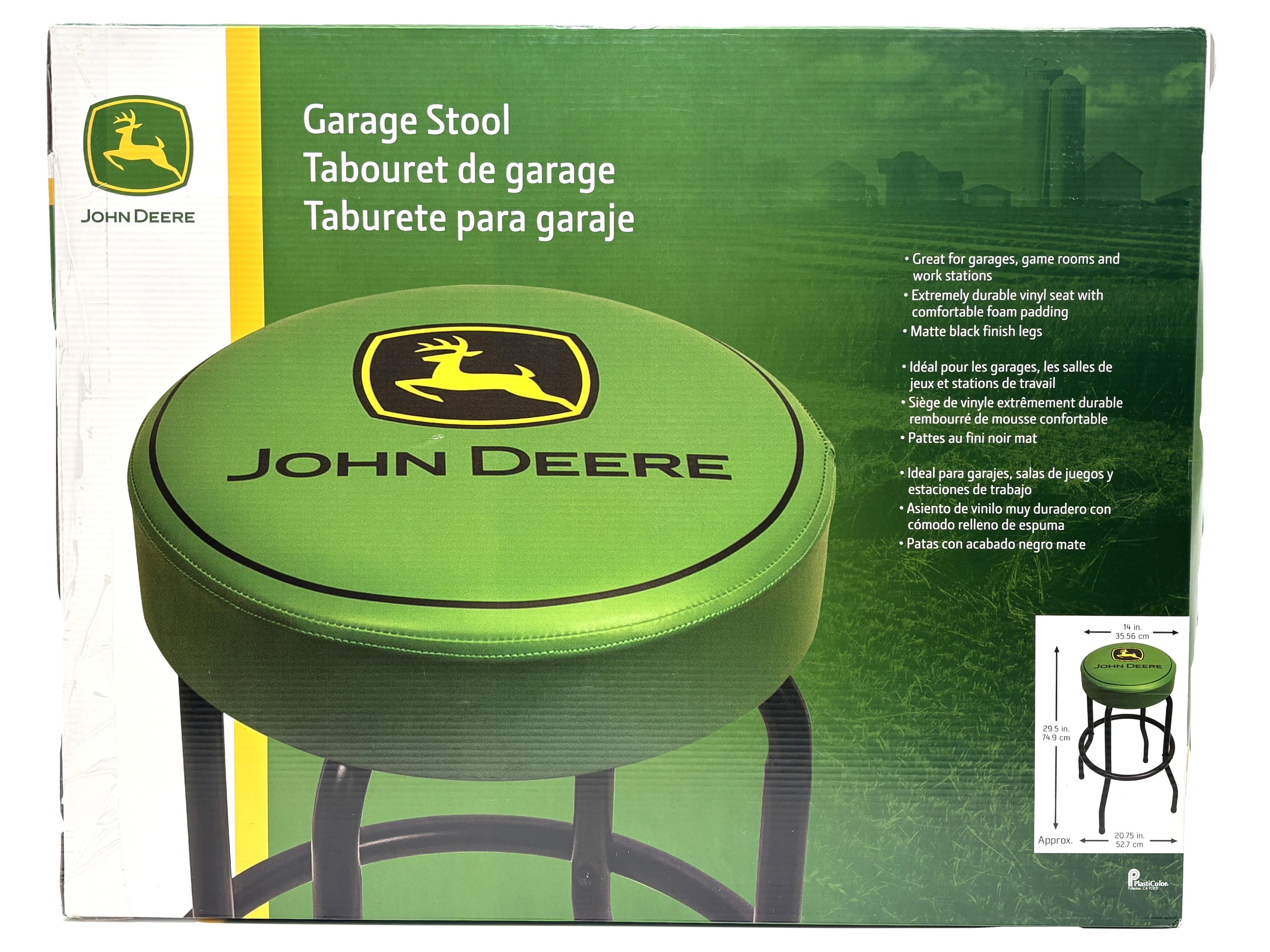 John Deere Garage Stool