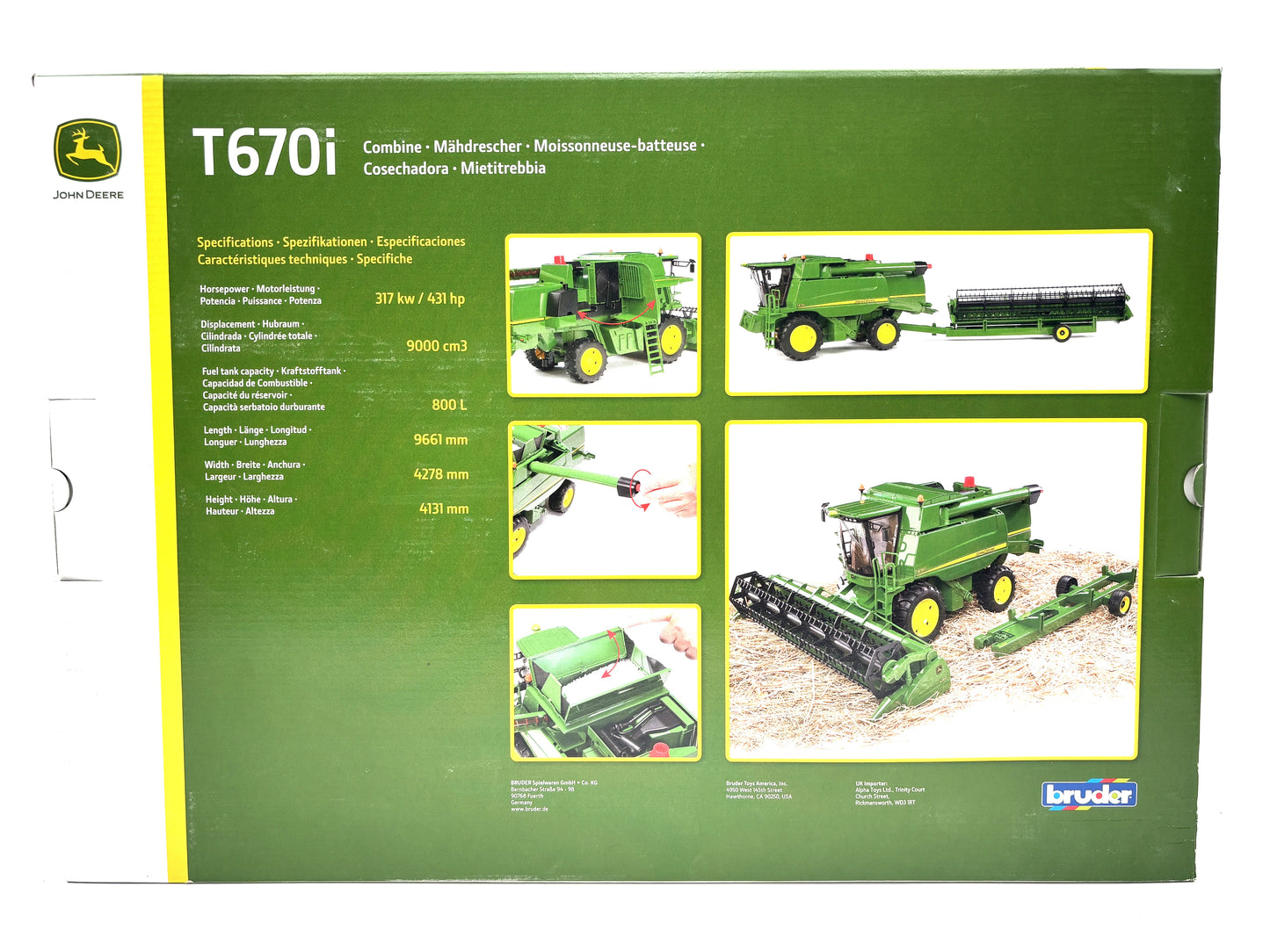 1/16 John Deere T670i Combine