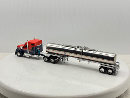 1/64 Kenworth W990 76'' Midroof (Orange-Blue)