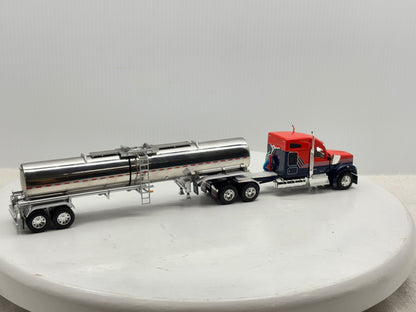 1/64 Kenworth W990 76'' Midroof (Orange-Blue)