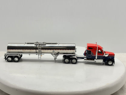 1/64 Kenworth W990 76'' Midroof (Orange-Blue)
