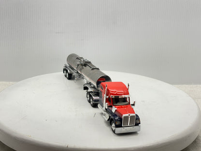 1/64 Kenworth W990 76'' Midroof (Orange-Blue)