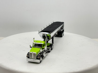 1/64 Kenworth W990 Day Cab (Green-Black)