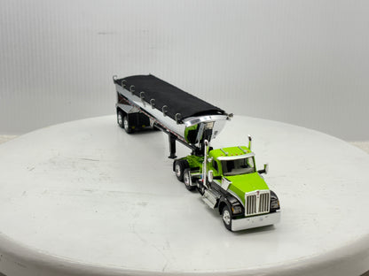1/64 Kenworth W990 Day Cab (Green-Black)