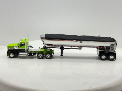 1/64 Kenworth W990 Day Cab (Green-Black)