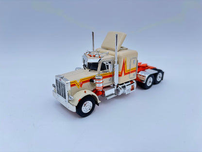 1/64 Peterbilt 359 w/trailer (Orange & Tan)