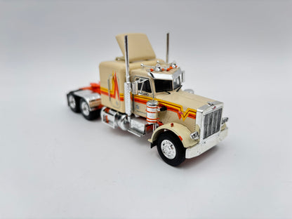 1/64 Peterbilt 359 w/trailer (Orange & Tan)