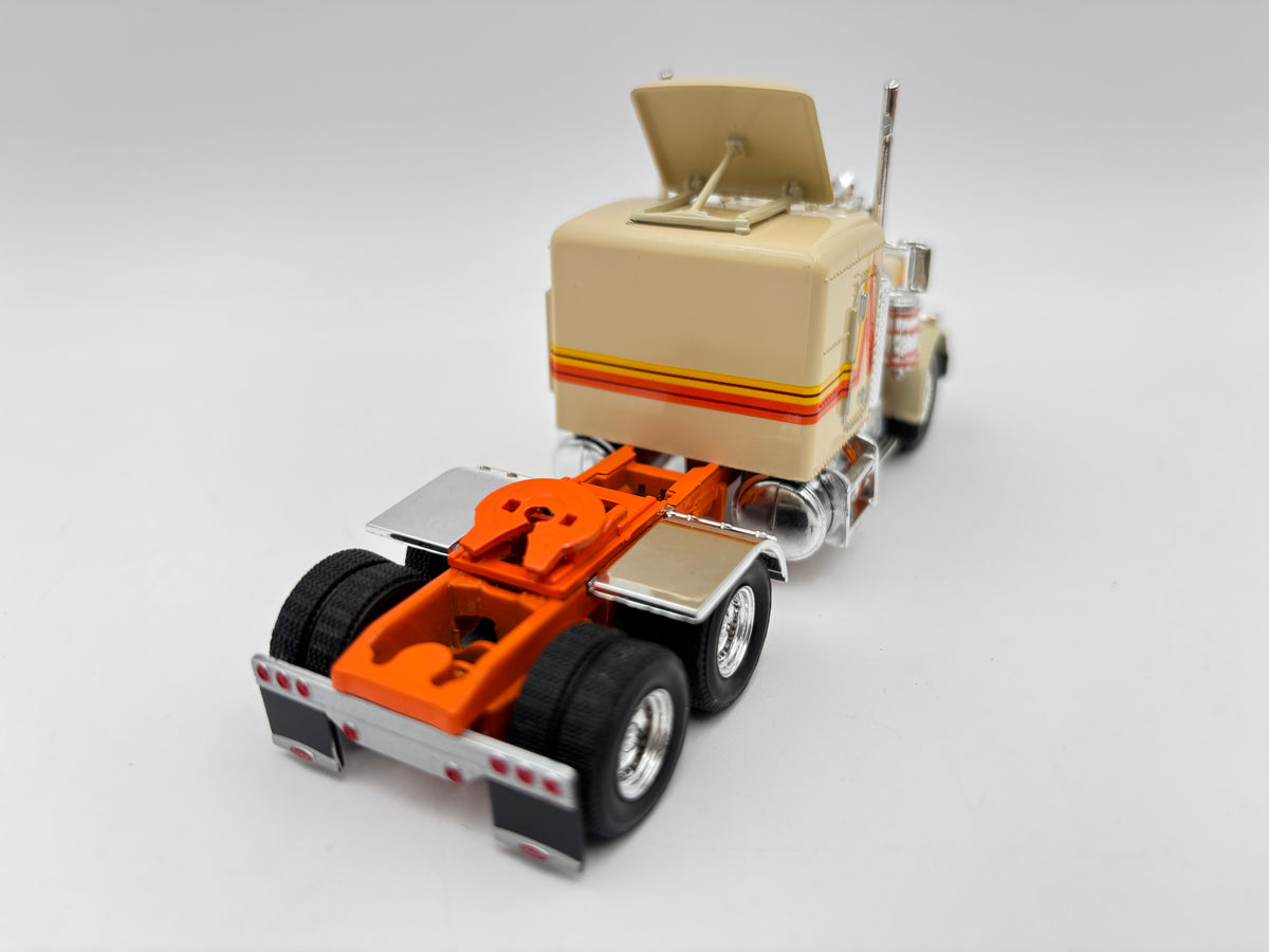 1/64 Peterbilt 359 w/trailer (Orange & Tan)