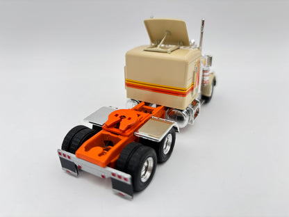 1/64 Peterbilt 359 w/trailer (Orange & Tan)