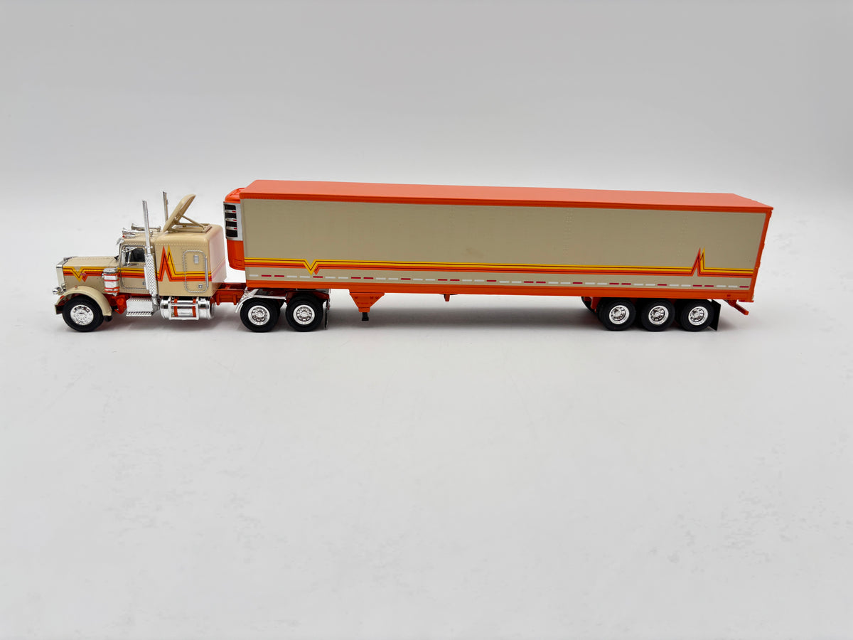 1/64 Peterbilt 359 w/trailer (Orange & Tan)