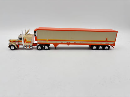 1/64 Peterbilt 359 w/trailer (Orange & Tan)