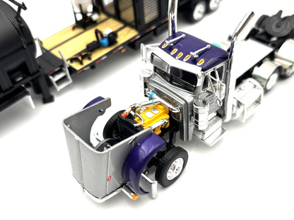 1/64 Peterbilt 379 Tri-axle with Demco Trailer