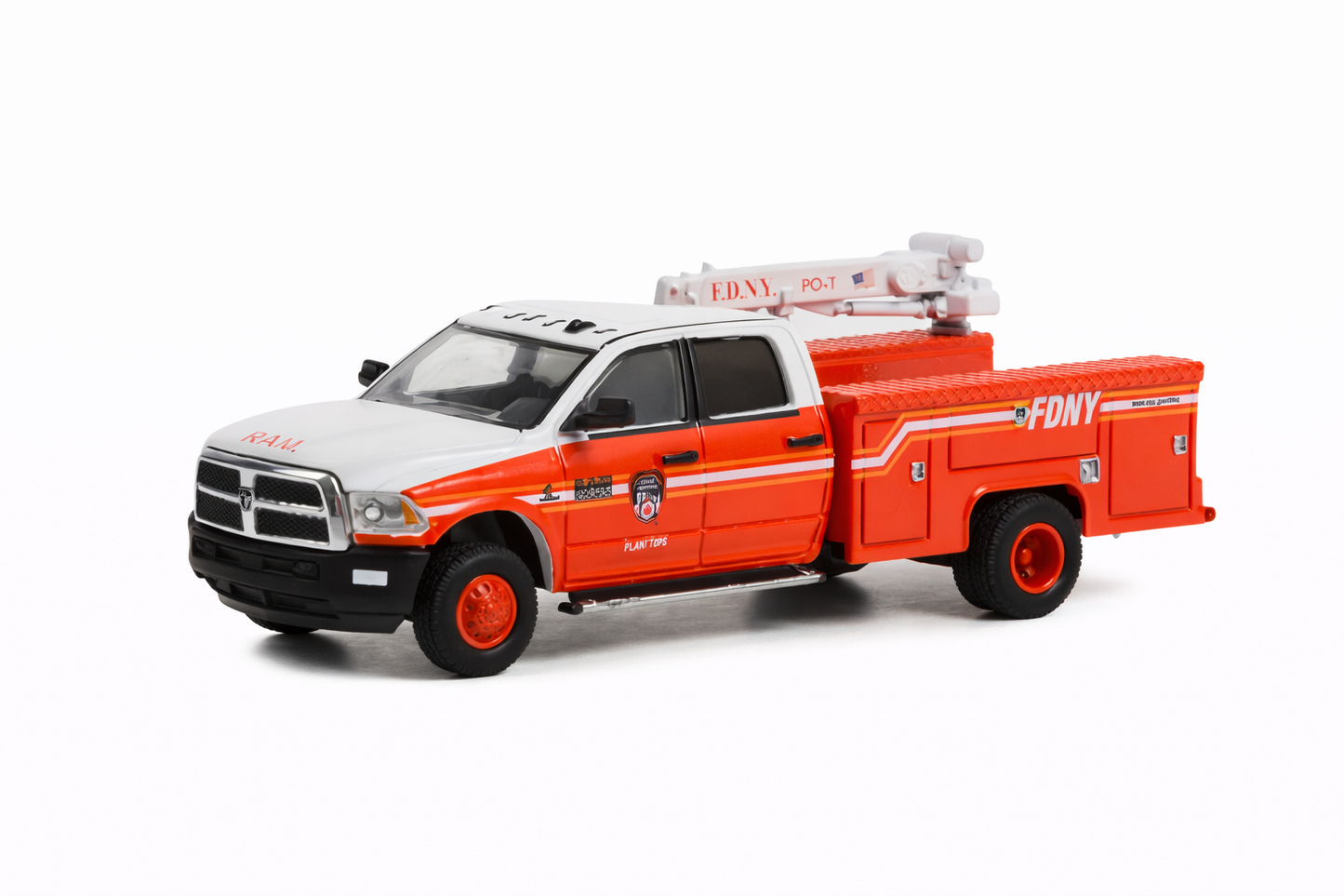 1/64 RAM 3500 Dually Crane Truck - FDNY Plan Ops