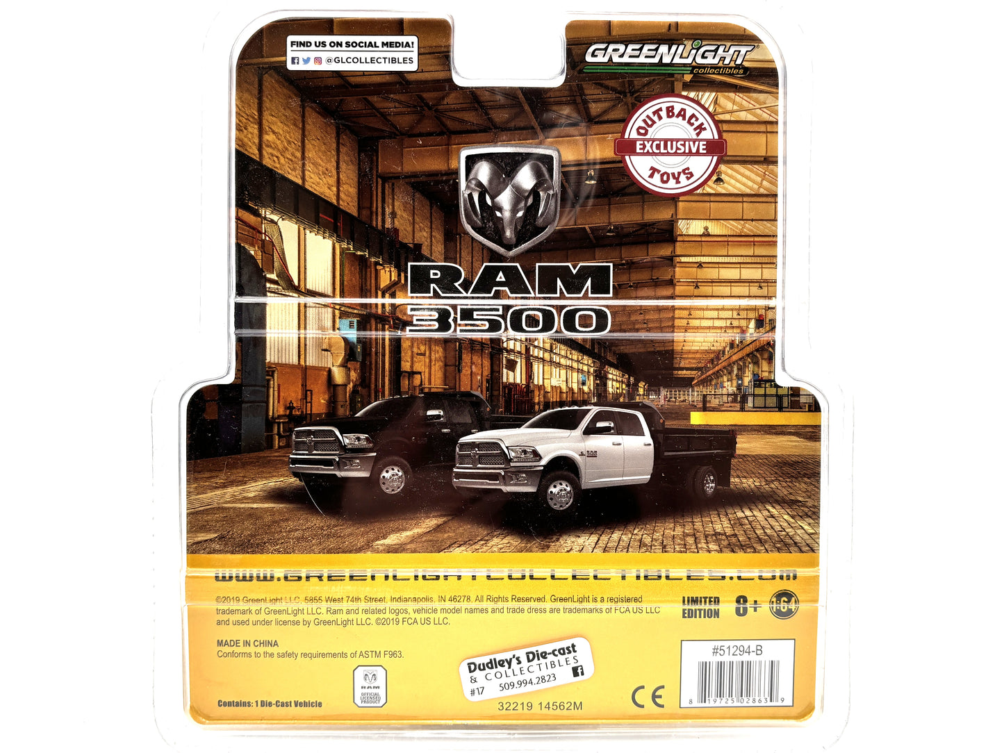 1/64 RAM 3500 Laramie (White-Black)