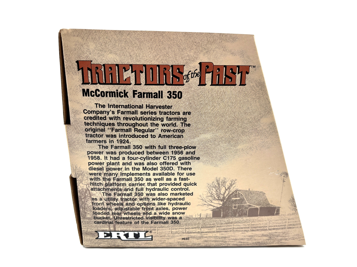 1/16 McCormick Farmall 350 Tractors of the Past Set