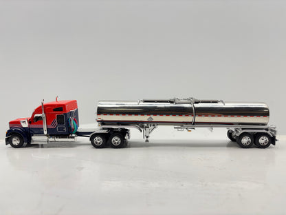 1/64 Kenworth W990 76'' Midroof (Orange-Blue)